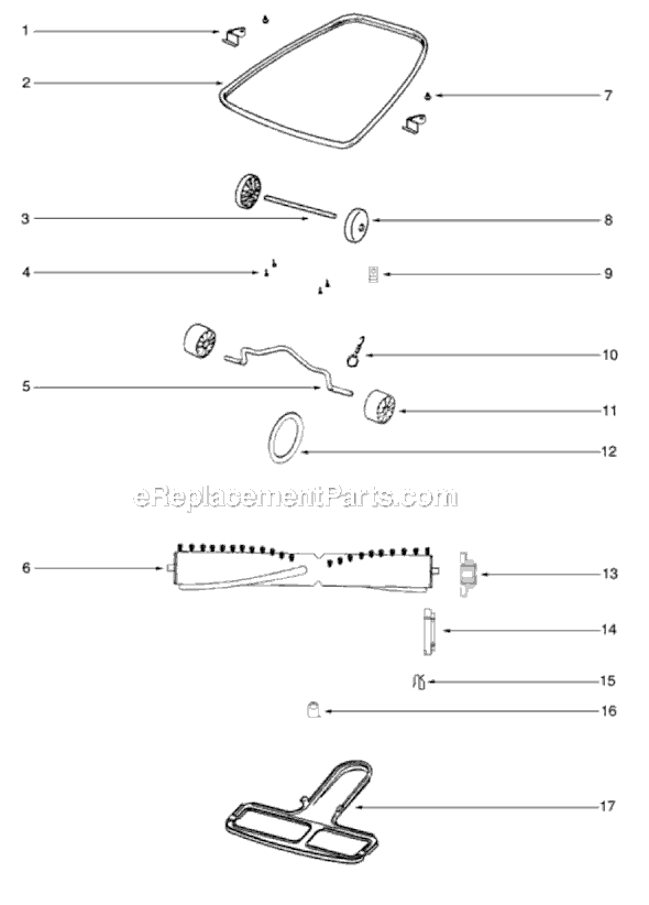 Sanitaire SC888J Commercial Upright Vacuum Page C Diagram