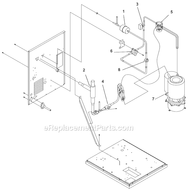 Scotsman NM952RL Ice Maker Refrigeration System Diagram