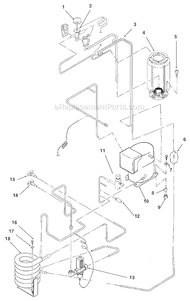 Scotsman TDE550 Ice Maker Water Cooled Refrigeration Diagram