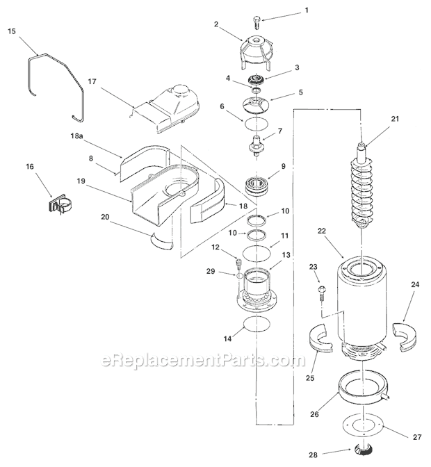 Scotsman TDE550 Ice Maker Evaporator Diagram