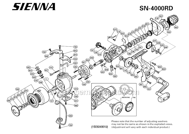 Shimano SN-4000RD - Sienna RD Spinning Reel 
