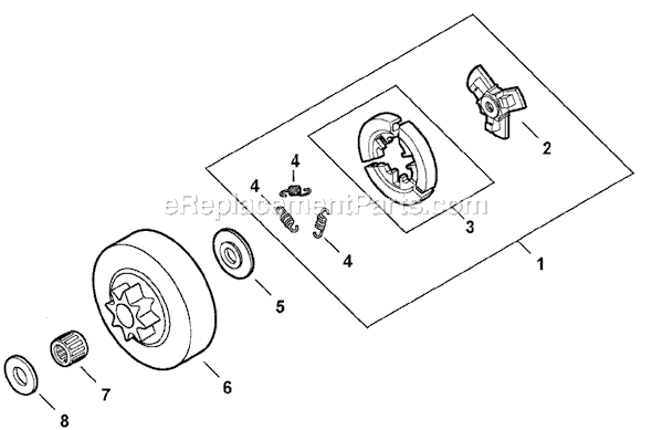 Shindaiwa 326T Chainsaw Page C Diagram