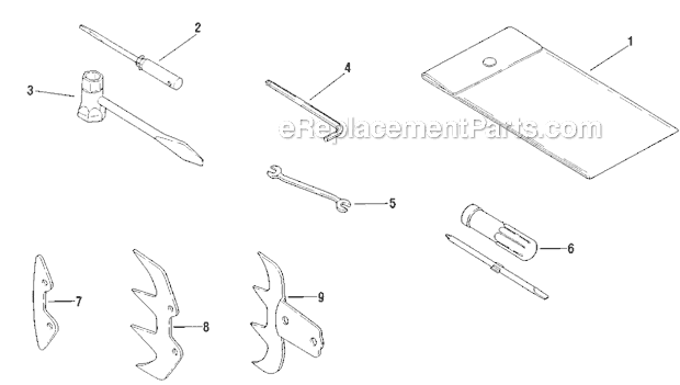 Shindaiwa 680 Gas Chainsaw Accessories Diagram