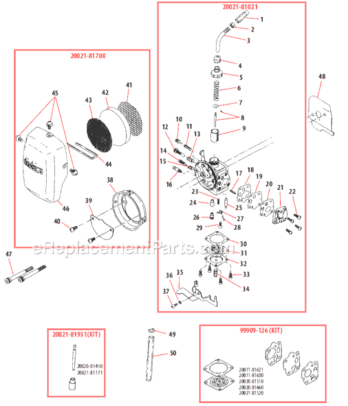 Shindaiwa B45 Brushcutter Page M Diagram