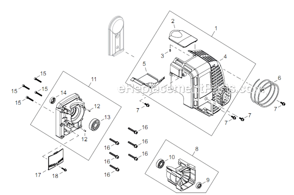 Shindaiwa EB854RT (T14412001001 - T14412999999) Backpack Blower Page B Diagram