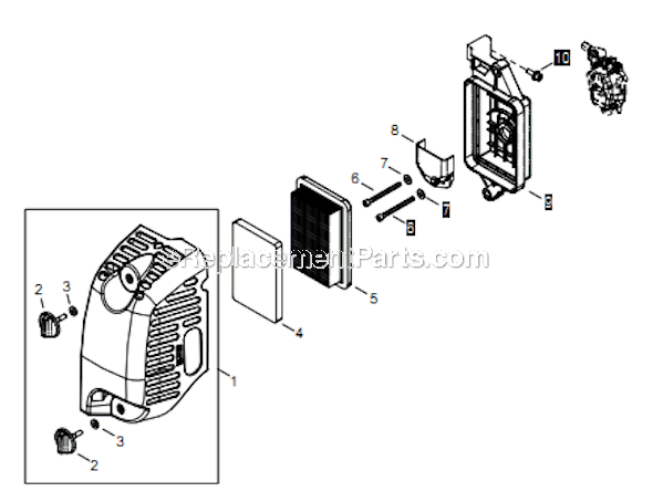 Shindaiwa EB854RT (T14511001001 - T14511999999) Backpack Blower Page I Diagram