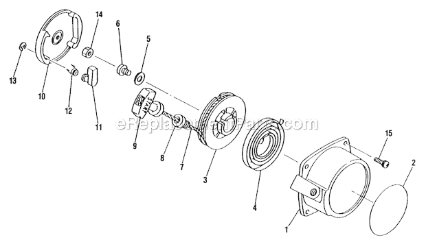 Shindaiwa F21 Gas Trimmer Starter Diagram