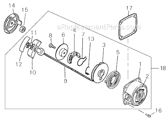 Shindaiwa R40F-T Brushcutter Page E Diagram