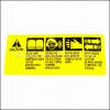 Shindaiwa Caution Label part number: X505003380