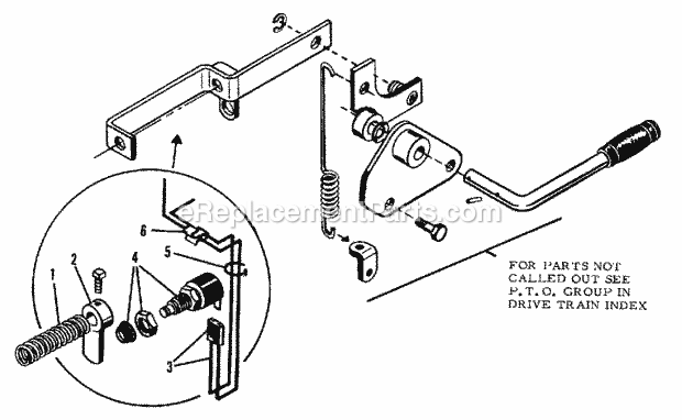 Simplicity 1600154 312D, 12Hp Tractor Front PTO Group - Manual (1505I32) Diagram