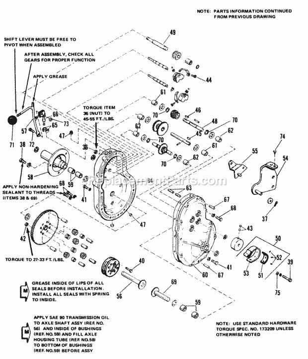 Simplicity 1690200 6008, 8Hp Tractor And 36In Mow Transmission Group (6008  6011) - Diagram 2 Diagram