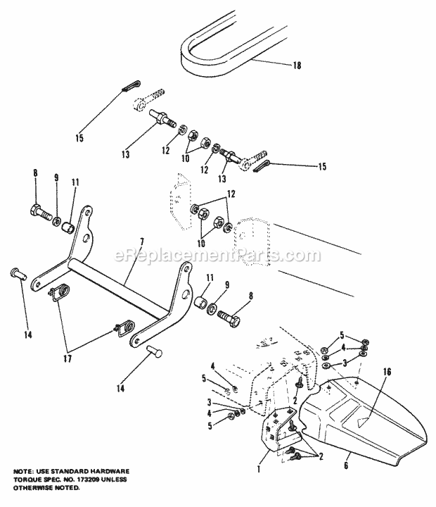 Simplicity 1690216 712S Tractor 42 Deflector Stone Guard  Rocker Arm Group Diagram