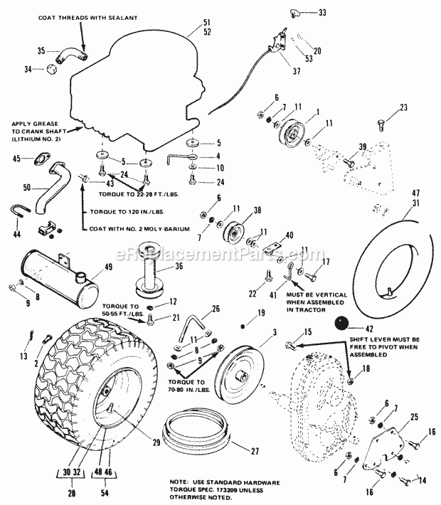Simplicity 1690220 810Gt Tractor Engine  Drive Group (6008 6010) Diagram
