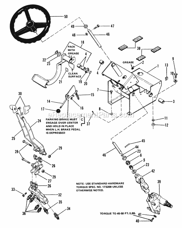 Simplicity 1690231 720, 19.5Hp Hydro Tractor Steering  Control Group Diagram