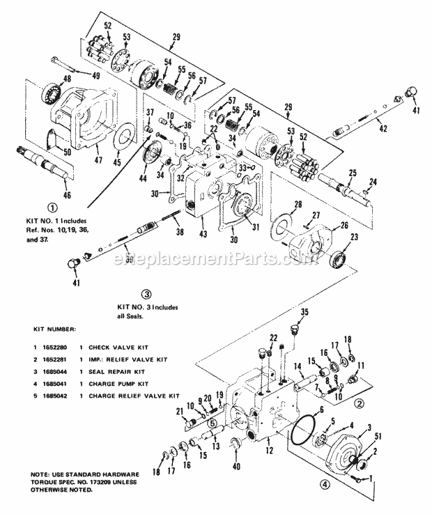 Simplicity 1690231 720, 19.5Hp Hydro Tractor Hydrostatic Transmission Diagram