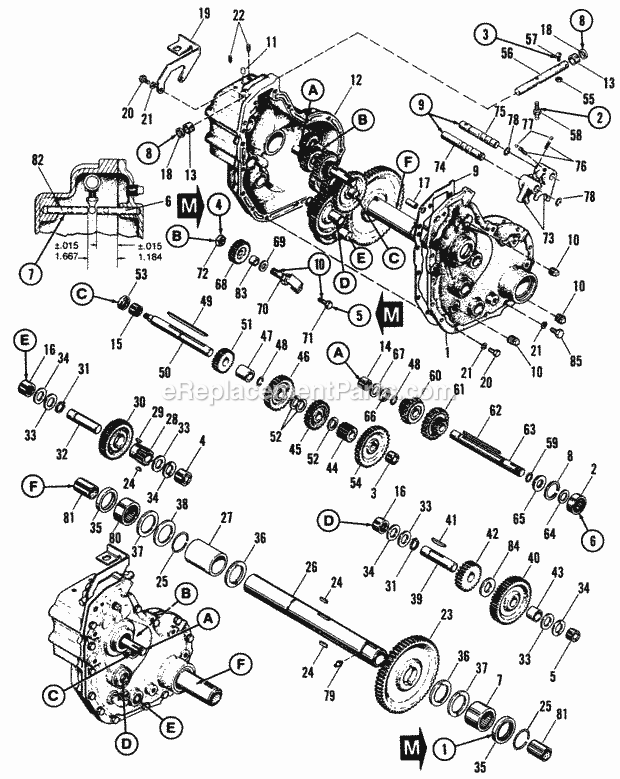 Simplicity 1690483 Garden Tractor Transmission Group Diagram