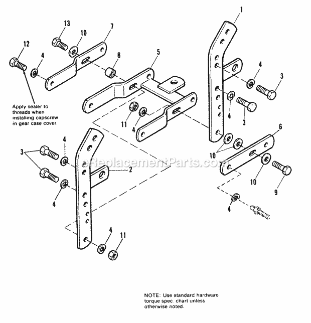 Simplicity 1690517 914S, 14Hp Garden Tractor Draw Bar Group Diagram