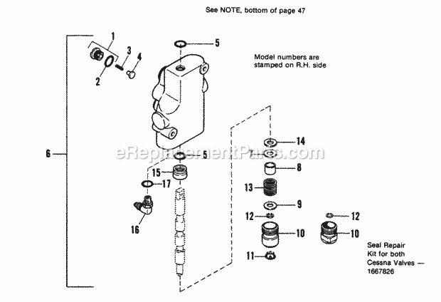 Simplicity 1690569 7116H, 16Hp Hydro Garden Tractor Control Valve Group - Cessna Valve Diagram