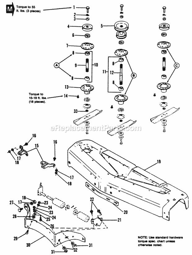 Simplicity 1690583 916H, 16Hp Hydro Garden Tractor 48 Rotary Mower-Housing  Arbor Group Diagram