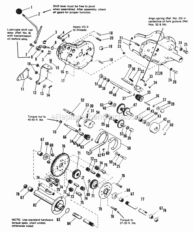 Simplicity 1690614 Garden Tractor Transmission Group Diagram