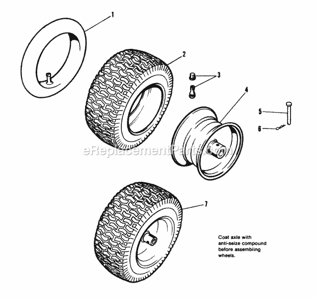 Simplicity 1690777 1080, 10Hp 32In Two-Stage Snow Tire  Wheel Group (982038) Diagram