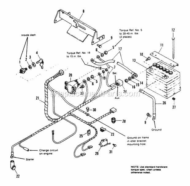 Simplicity 1690841 4208, 8Hp Gear Lawn Tractor Electrical Group - After SN 3512 Diagram