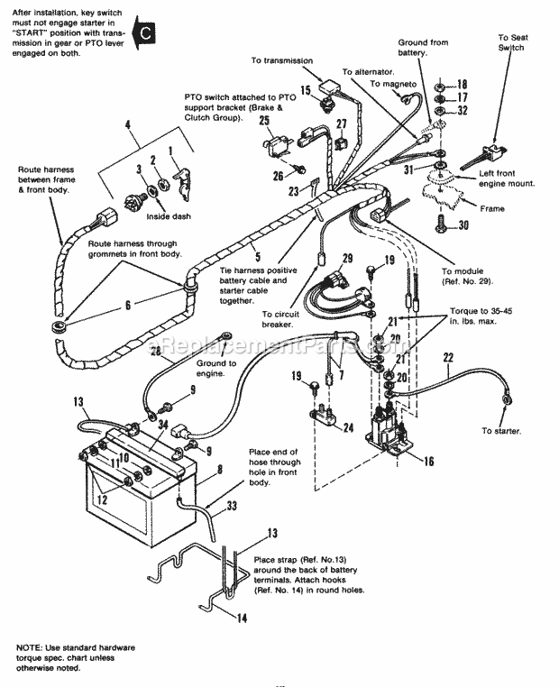 Simplicity 1691440 830 Sprint, 8Hp Gear And 30In Electrical Group - Later Models With Ground Diagram