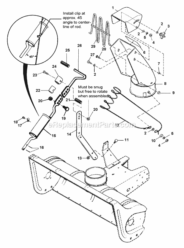 Simplicity 1691522 Snowthrower, Single-Stage , 42-In. Spout_Group_(982047) Diagram