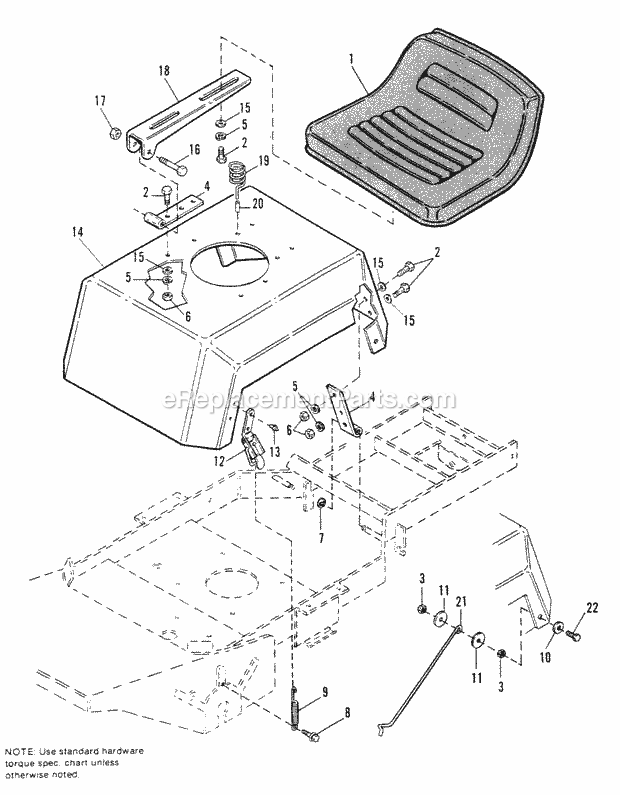 Simplicity 1691639 Sunrunner Front Cut Rear-Engine Riding Mower 12hp Page N Diagram