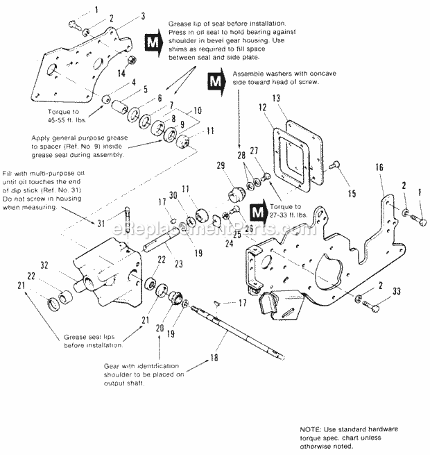 Simplicity 1691959 Gth-L 17Hp, Hydro And 42In Mow Bevel Gear  Side Plate Group Diagram