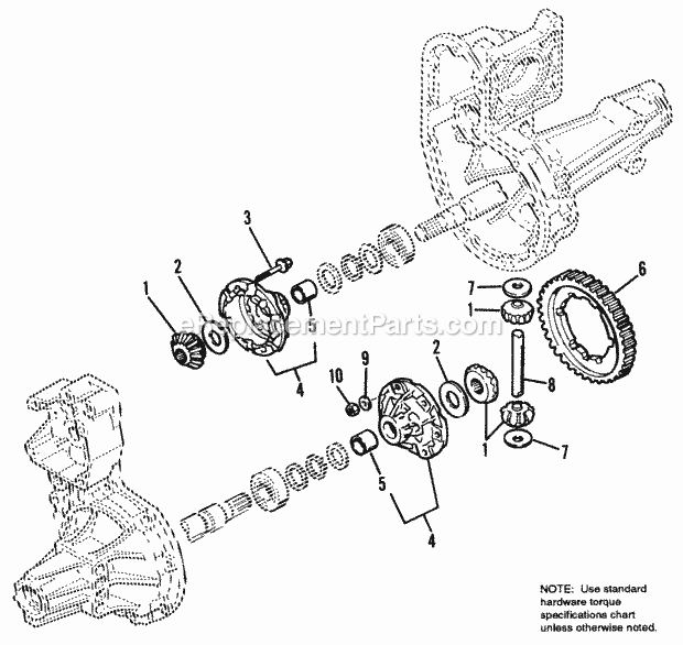 Simplicity 1692037 1718H, 18Hp Hydro And 50In Mow Hydro Transmission Service Parts - Diagram 4 Diagram