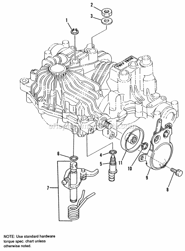 Simplicity 1692079 Broadmoorlth, 12.5Hp Hydro And Centering AssyBrake Group Diagram