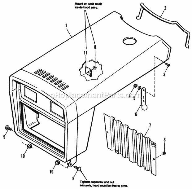 Simplicity 1692143 Sovereign 18Hp, Hydro Hood  Grille Group Diagram