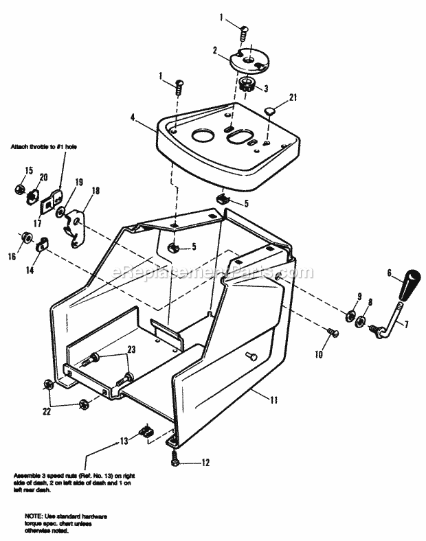 Simplicity 1692145 Sovereign 18Hp, Hydro And 48In Dash Group Diagram