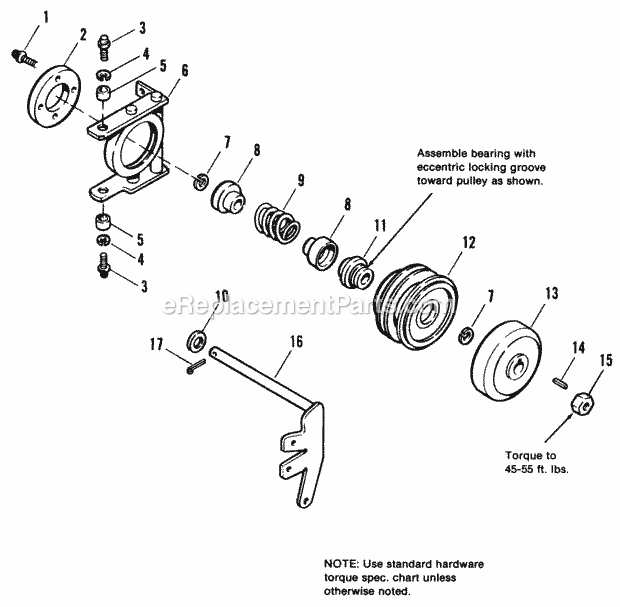 Simplicity 1692145 Sovereign 18Hp, Hydro And 48In Pto Cone Clutch Group Diagram