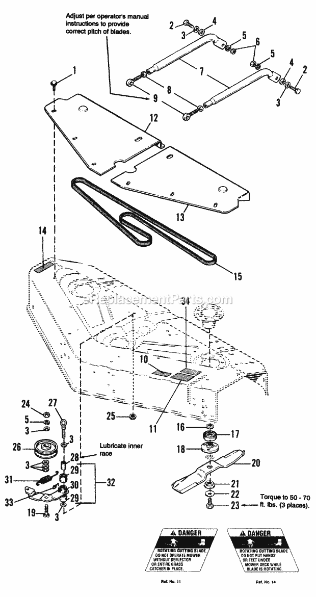 Simplicity 1692146 Sovereign 18Hp, Hydro And 42In 42 Mower Deck-Cover Drive  Bail Group Diagram