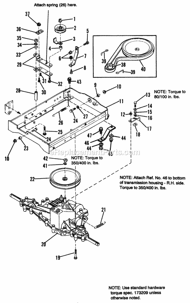 Simplicity 1692171 Coronet, 12.5Hp Hydro And 34In Hydro Transmission Drive  Brake Group 1 Diagram