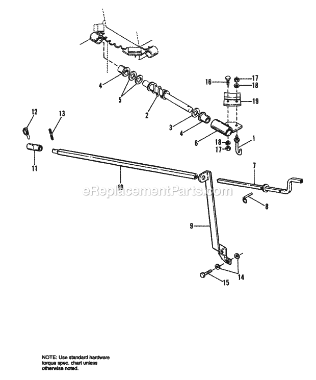 Simplicity 1692243 47 Inch Snow Thrower Attachment Page H Diagram