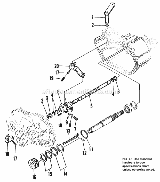 Simplicity 1692437 Landlord, 16Hp Gear And 50In M Gear Transmission Service Parts - Diagram 3 Diagram
