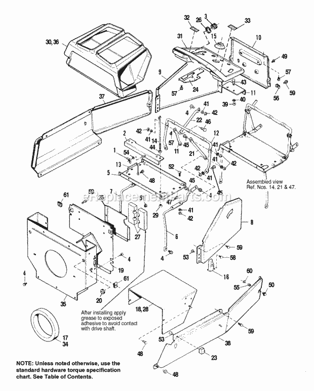 Simplicity 1692506 2920H, 20Hp Hydro And 60In Mow Dash  Side Panels Diagram