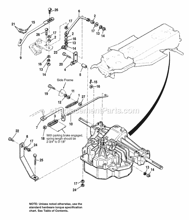 Simplicity 1692694 1614H, 14Hp V-Twin Hydro And 3 Transmission Group - Hydrostatic 2 Diagram