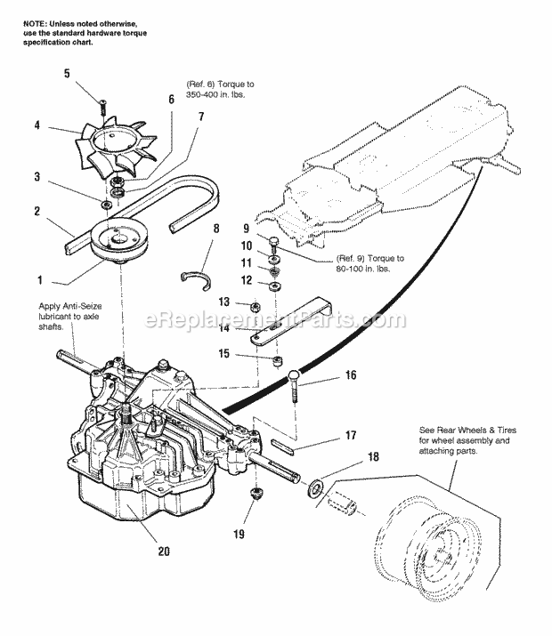 Simplicity 1692776 Broadmoor, 16Hp V-Twin Hydro Transmission - Drive  Belt Group Diagram