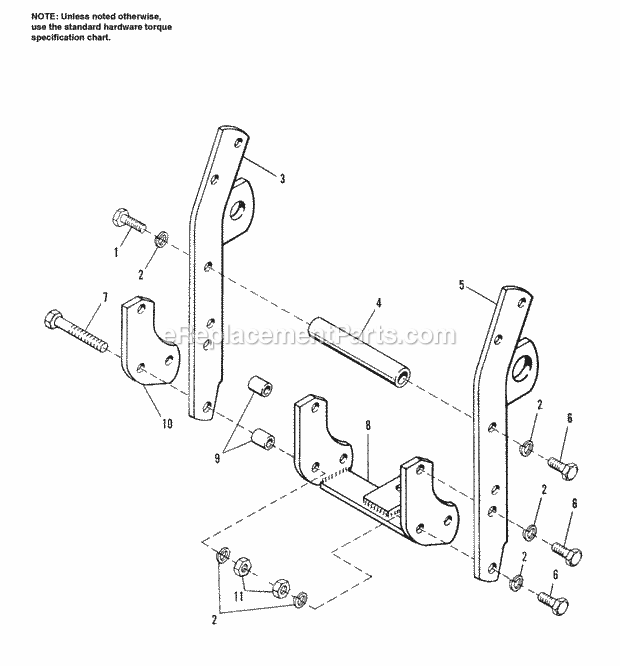 Simplicity 1692850 2818H, 18Hp Hydro And 48In Mow Draw Bar Group Diagram