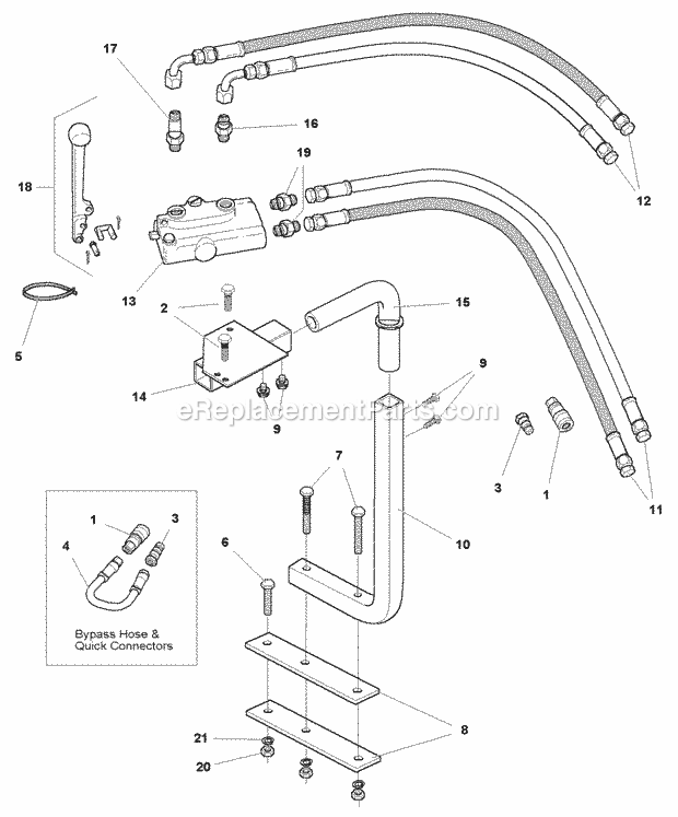 Simplicity 1692925 60 Inch Hydraulic Angling Dozer Blade Page D Diagram