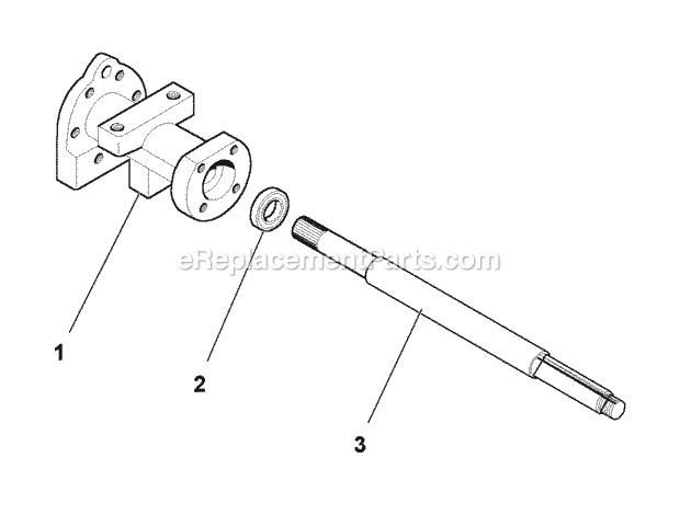 Simplicity 1693117 Legacy, 25Hp V-Twin And 60In M Axle Housing Service Parts - Peerless Model 2650-007 (1709736) Diagram