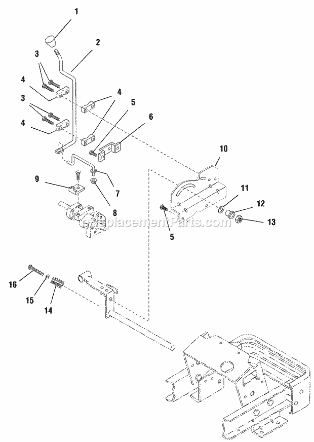 Simplicity 1693139 2924D, 24.5Hp Diesel And 60In Two Speed Control Group Diagram