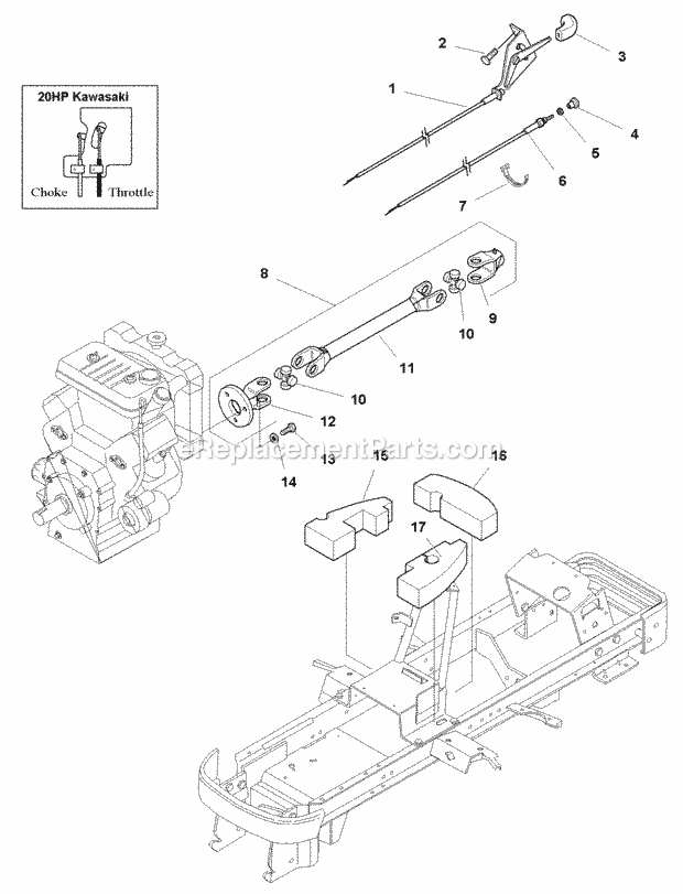 Simplicity 1693241 Legacy, 20Hp Lc Hydro And 48In Drive Shaft Throttle Choke  Seal - Liquid Cooled Models (Ed985113) Diagram