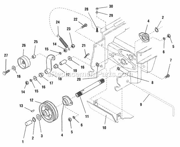 Simplicity 1693421 2924D, 24.5Hp Diesel And 48In Front Pto Group Diagram