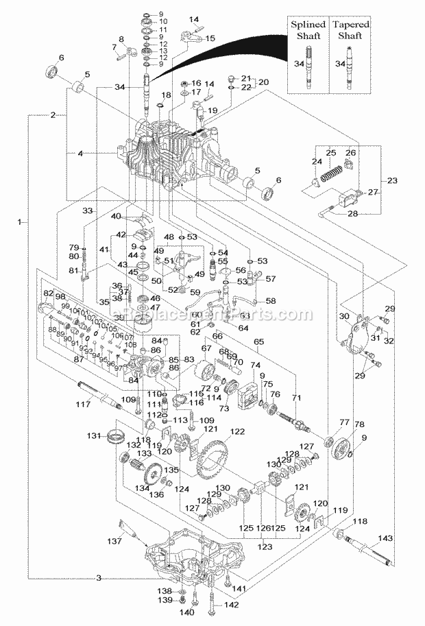 Simplicity 1693582 Broadmoor, 16Hp Hydro And 40In Transmission Service Parts - Tuff Torq K61M (1720461 1686812) Diagram