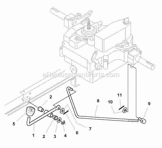 Simplicity 1693815 2723H, 23Hp Hydro Wps & Diff. Transmission Differential Lock Group (D985516) Diagram